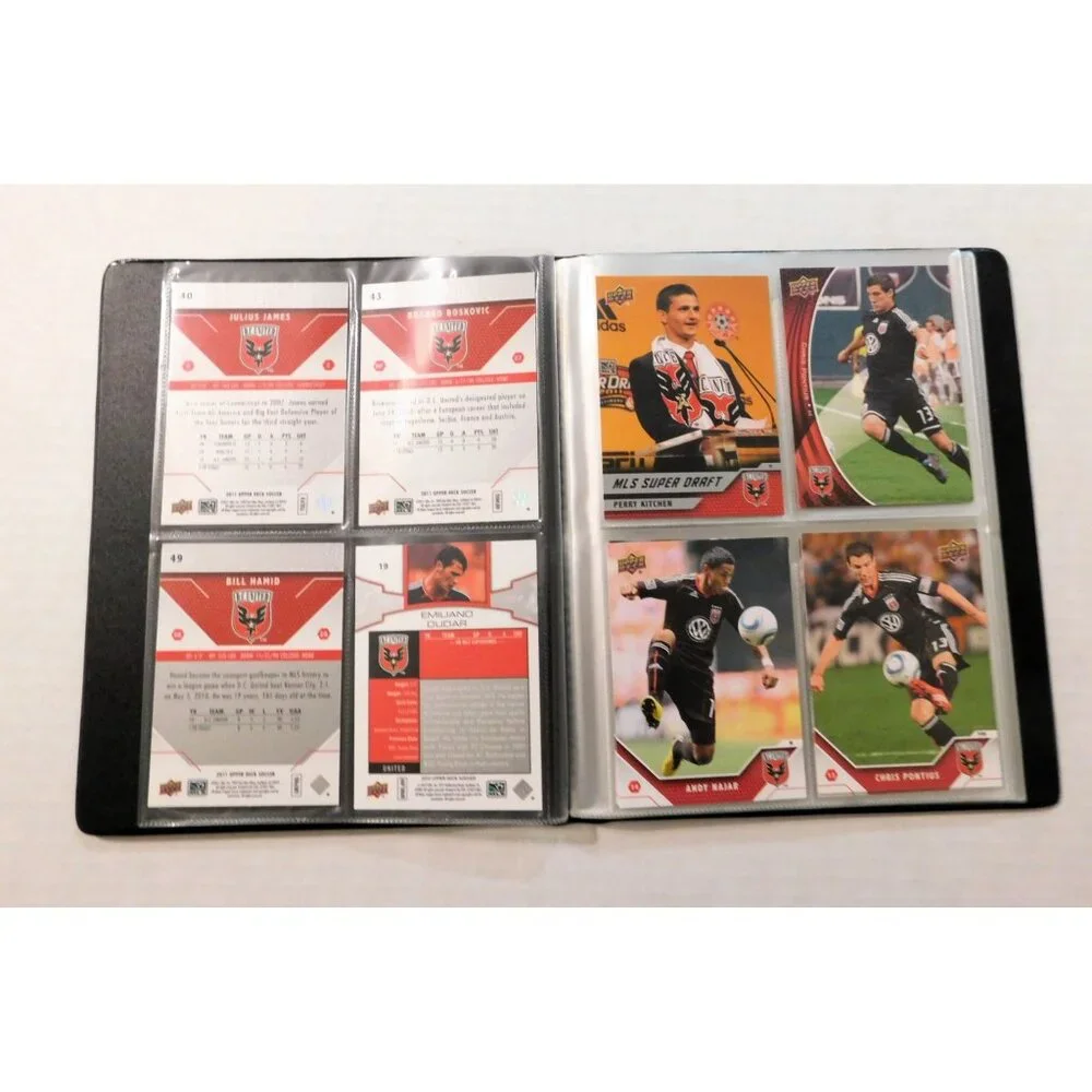 DC United Soccer Team Autographed Collectors Card Album 10 Upper Deck Cards